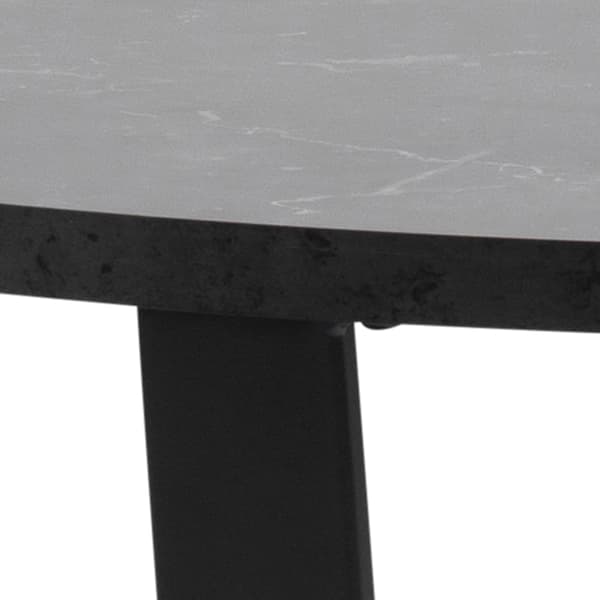 Amst spisebord marmor print svart.