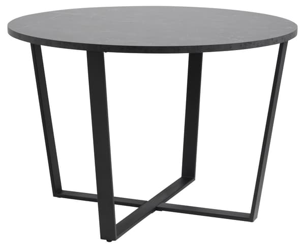 Amst spisebord marmor print svart.