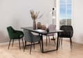Miniatyrbilde 8 av 10: Amble spisebord 90x160cm svart marmor print.