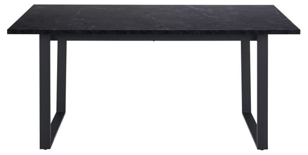 Amble spisebord 90x160cm svart marmor print.