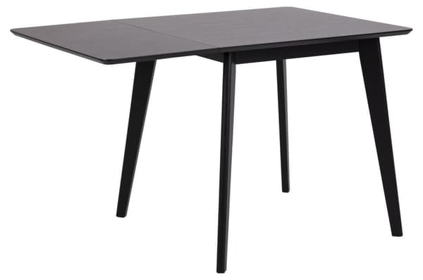 Roxby matbord inkl. 1 tillægsplade 40cm svart.