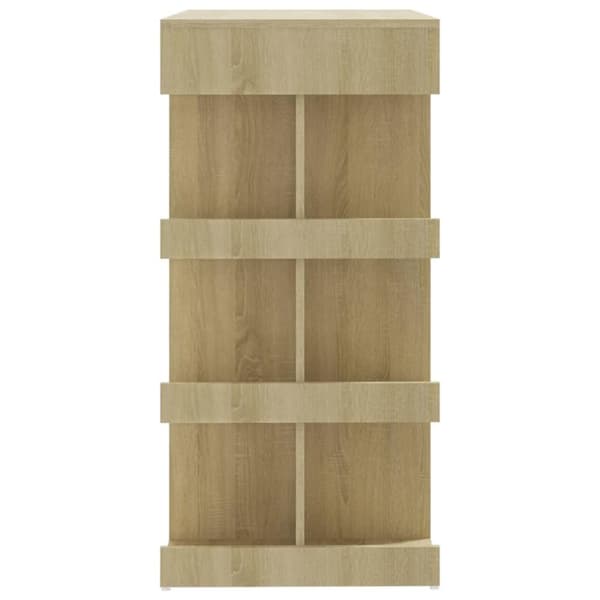 vidaXL Barbord med hyllor sonoma-ek 100x50x101,5 cm konstruerat trä