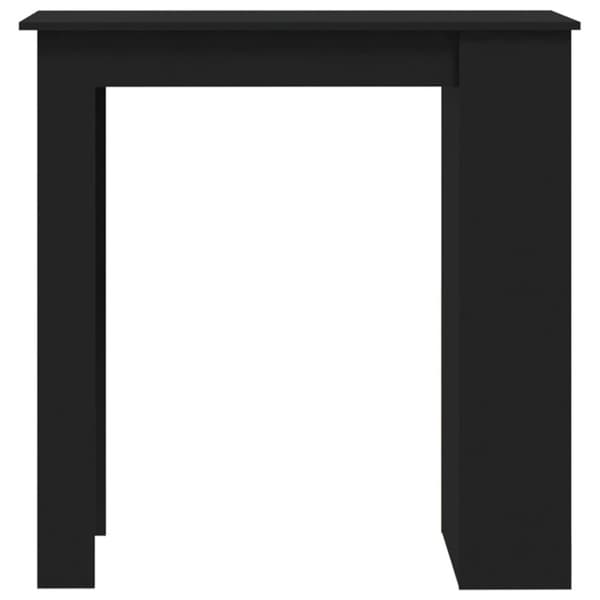 vidaXL Barbord med hyllor svart 102x50x103,5 cm konstruerat trä