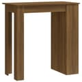 Miniatyrbillede 2 af 9: vidaXL barbord m. opbevaringsstativ 102x50x103,5 cm spånplade brunt eg