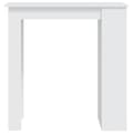 Miniatyrbild 4 av 7: vidaXL Barbord med förvaringshyllor vit 102x50x103,5 cm spånskiva