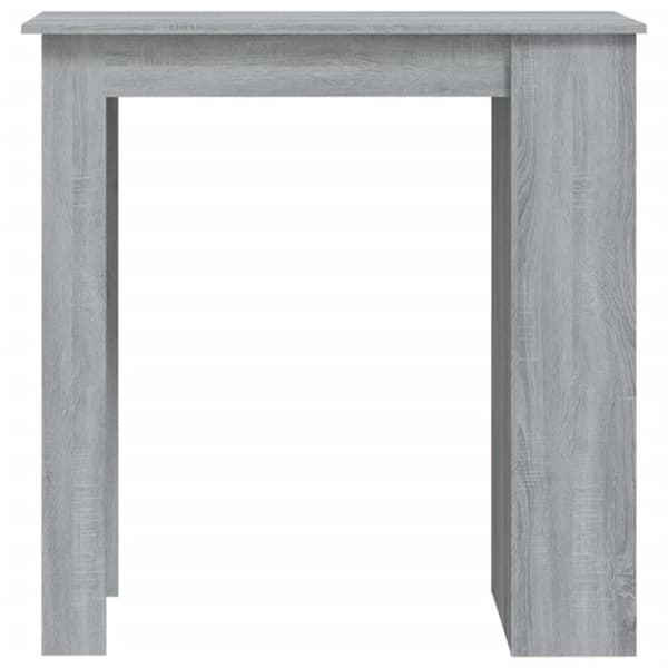 vidaXL Baaripöytä säilytystelineellä harmaa Sonoma 102x50x103,5cm levy