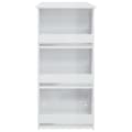 Miniatyrbillede 6 af 9: vidaXL barbord med opbevaringsstativ 102x50x103,5 cm hvid højglans