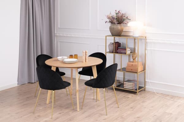 Roxby spisebord Ø105cm eg dekor.