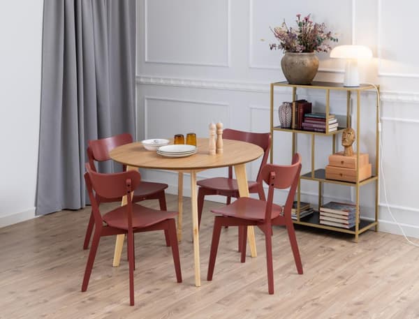 Roxby spisebord Ø105cm eg dekor.