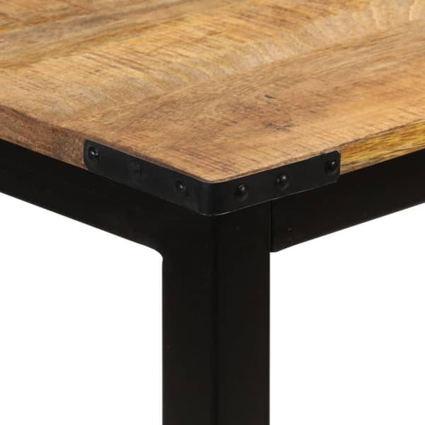 vidaXL Matbord 110x60x76 cm massivt mangoträ