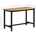 Miniatyrbillede 8 af 11: vidaXL spisebord 110x60x76 cm massivt mangotræ