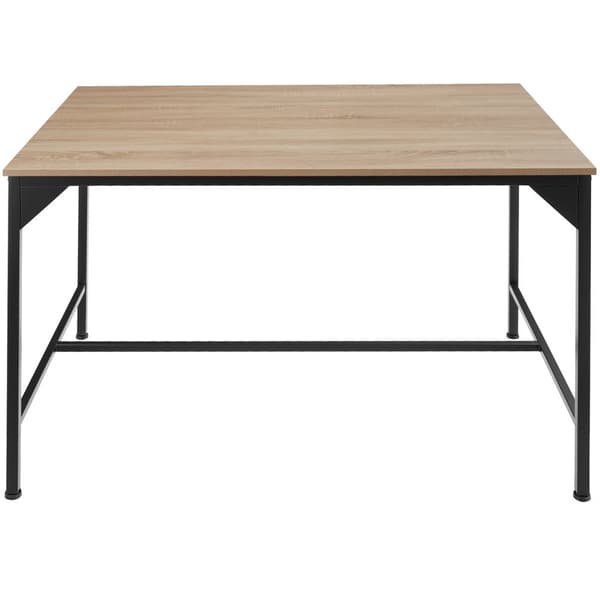 Spisebord Belfast 120x75x75cm - Industrielt lyst træ, egetræ Sonoma