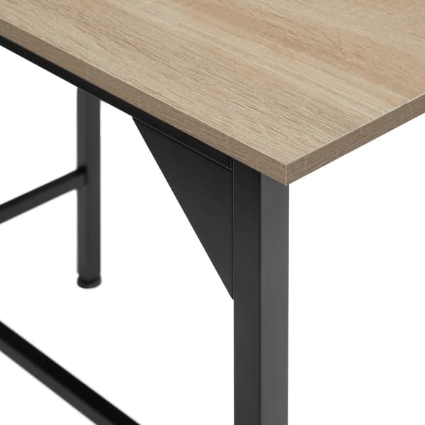 Spisebord Belfast 120x75x75cm - Industrielt lyst træ, egetræ Sonoma