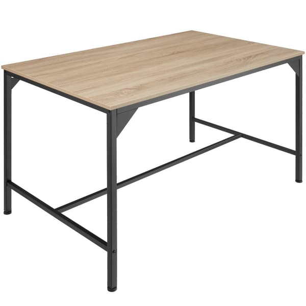 Spisebord Belfast 120x75x75cm - Industrielt lyst træ, egetræ Sonoma