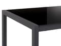 Miniatyrbild 7 av 9: Matbord Svart Metall 120/160 x 80 cm Traditionell Design Utdragbart Glansig Lackerad Finish