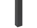 Miniatyrbild 8 av 9: Matbord Svart Metall 120/160 x 80 cm Traditionell Design Utdragbart Glansig Lackerad Finish