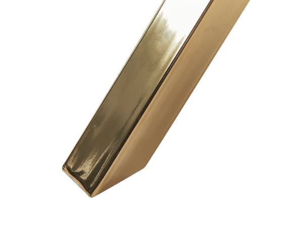 Matbord Guld med Bordsskiva i Härdat Glas Rund ⌀ 90 cm 4 personer Modern design Kök Matsal