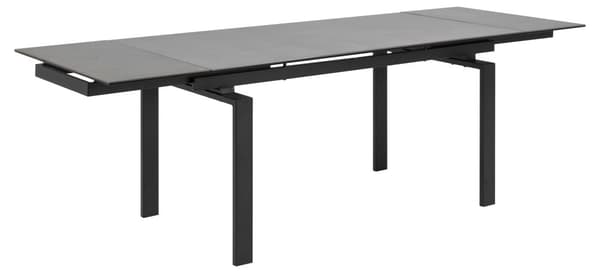 Hummar spisebord 160/240 cm inkl. 2 tilleggsplater svart.