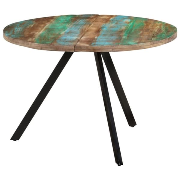 vidaXL spisebord 110x75 cm massivt genbrugstræ
