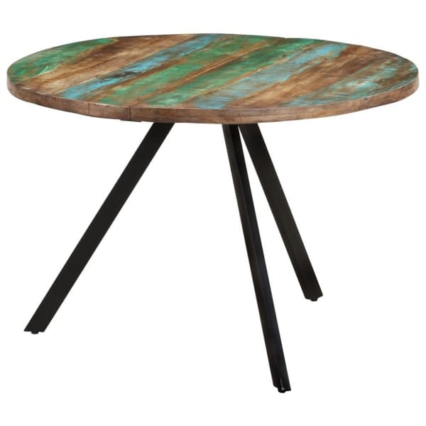 vidaXL spisebord 110x75 cm massivt genbrugstræ