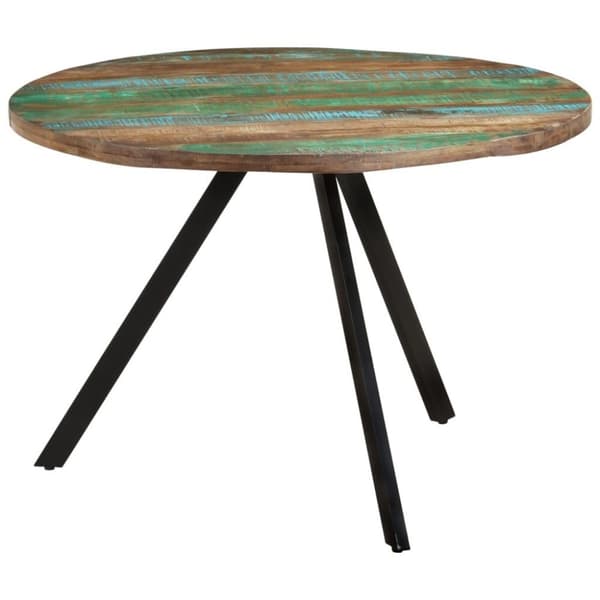 vidaXL spisebord 110x75 cm massivt genbrugstræ