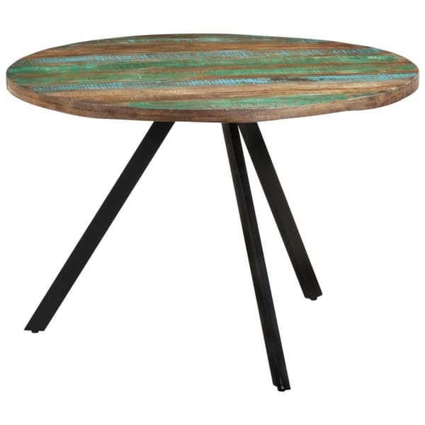 vidaXL spisebord 110x75 cm massivt genbrugstræ