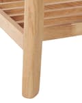Pikkukuva 8 / 8: Konsolipöytä vaalea puu 90 x 75 x 40 cm MDF-levy kumipuu hylly suorakulmainen