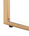 Pikkukuva 6 / 7: Konsolipöytä kultainen 120 x 76 x 35 cm teräsrunko valkoinen marmorikuvio karkaistu lasitaso