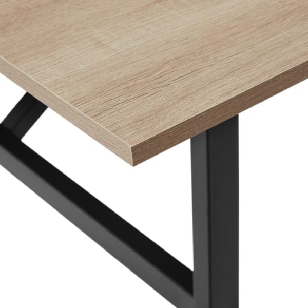 Spisebord Swansea 120x75x76cm - Industrielt lyst tre, Sonoma eik