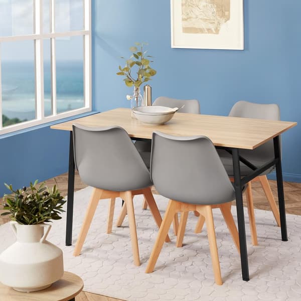Spisebord Swansea 120x75x76cm - Industrielt lyst tre, Sonoma eik