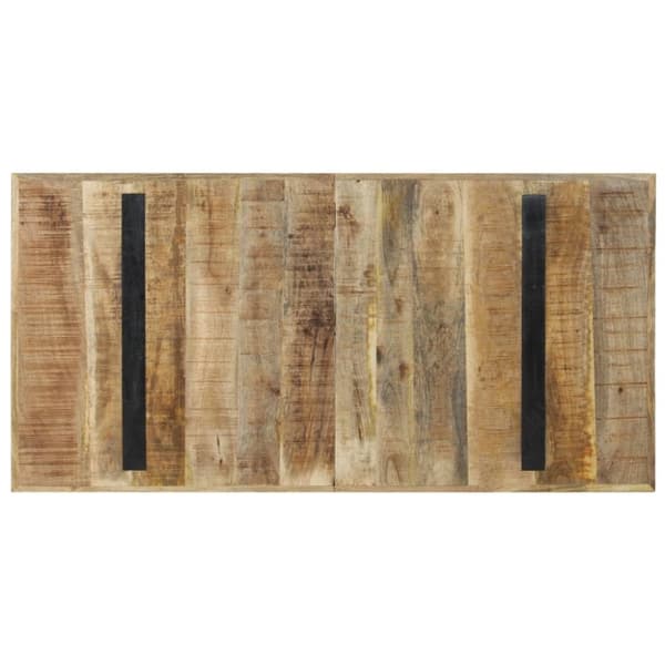 vidaXL Ruokapöytä 140x70x76 cm karkea mangopuu
