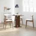 Miniatyrbillede 3 af 8: vidaXL bistrobord 60x60x75 cm konstrueret træ brun egetræ