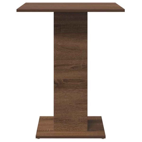 vidaXL bistrobord 60x60x75 cm konstrueret træ brun egetræ
