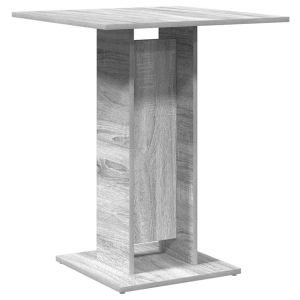 vidaXL bistrobord 60x60x75 cm konstrueret træ grå sonoma-eg