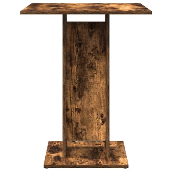 vidaXL Bistropöytä savutammi 60x60x75 cm tekninen puu