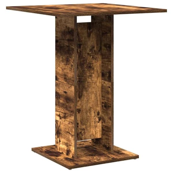 vidaXL Bistropöytä savutammi 60x60x75 cm tekninen puu