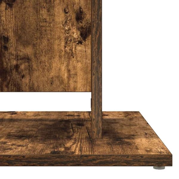 vidaXL Bistropöytä savutammi 60x60x75 cm tekninen puu