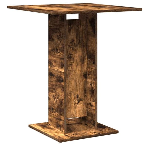 vidaXL Bistropöytä savutammi 60x60x75 cm tekninen puu