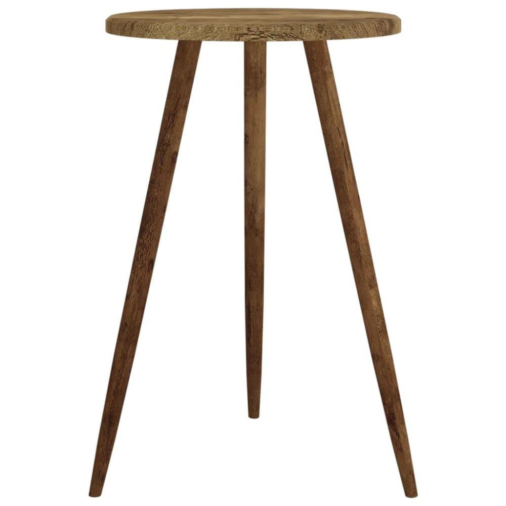 vidaXL Cafébord mörkbrun Ø50x76 cm MDF och järn