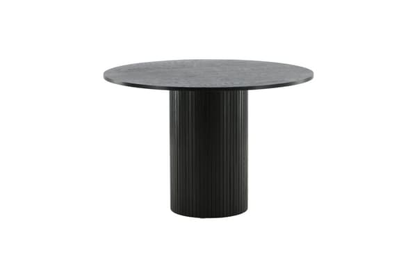 Bianca spisebord Ø110cm svart eik finer .
