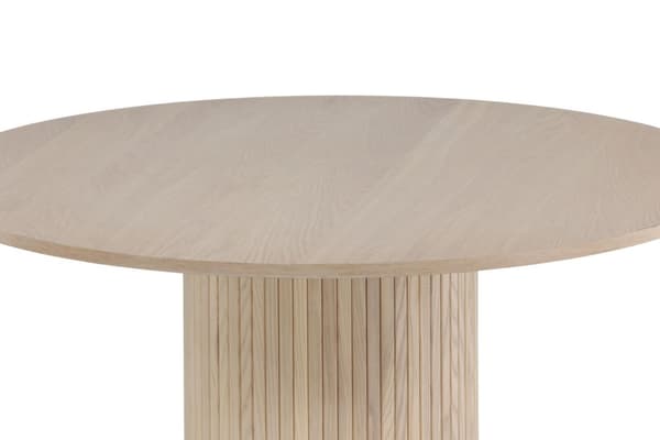 Bianca spisebord Ø110cm eik finer.