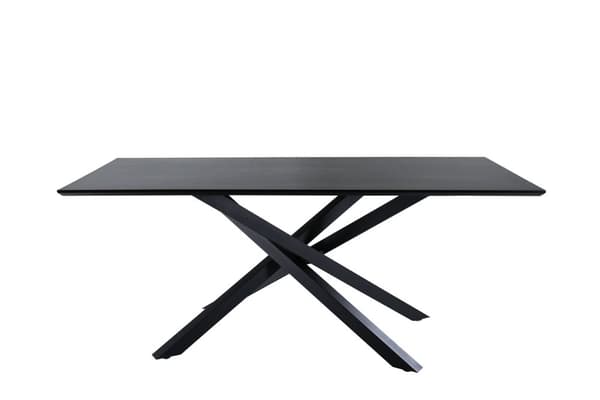 Piazza spisebord 90x180cm svart.