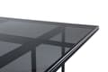 Miniatyrbilde 3 av 6: Leif spisebord 90x200cm glass klar svart .