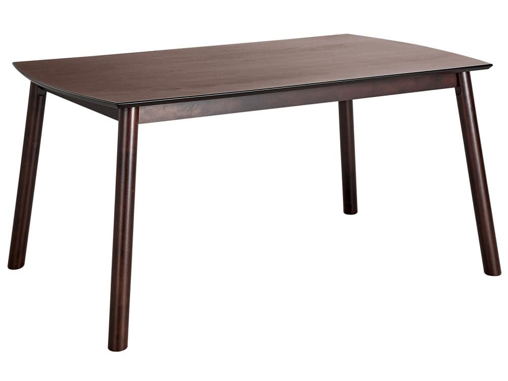 Matbord 150 x 90 cm Mörk Trä ELBA