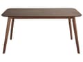 Miniatyrbillede 5 af 8: Spisebord Mørkt Træ MDF 150 x 90 cm 6 Personers Rektangulær Bord Skandinavisk Traditionel Retro Inspiration Køkken Spisestue Indretning