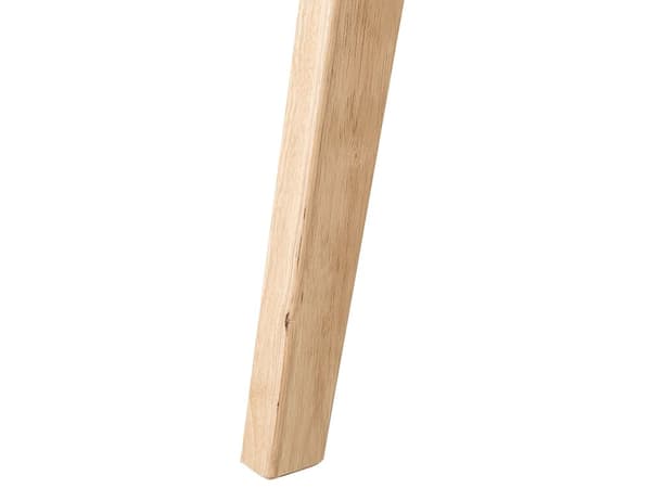 Ruokapöytä vaalea kumipuu harmaa 150 x 90 cm neliskulmainen 4 hengelle skandinaavinen tyyli