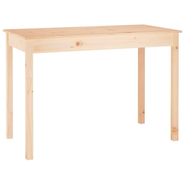 vidaXL Matbord 110x55x75 cm massivt furuträ