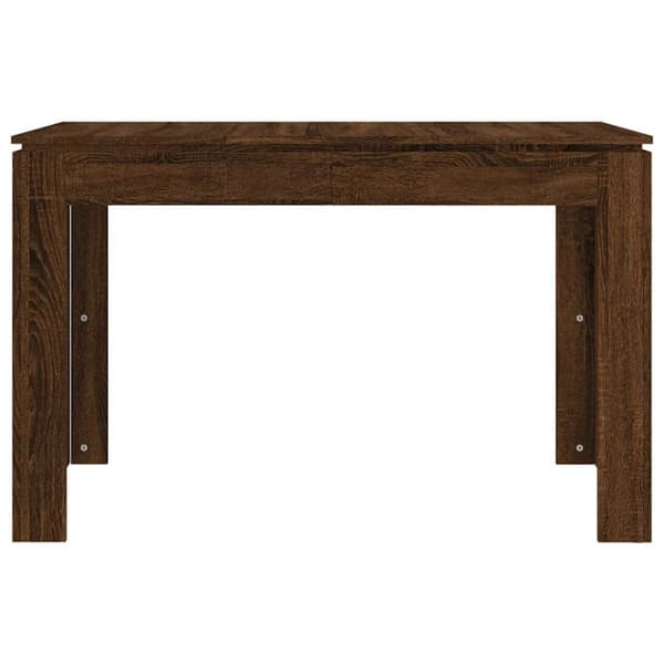 vidaXL Spisebord brun eik 120x60x76 cm konstruert tre