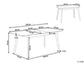 Miniatyrbilde 3 av 10: Spisebord mørkt tre uttrekkbart 120/150 x 75 cm