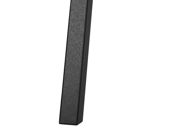 Spisebord lyst tre 70 x 70 cm svart metallben industriell